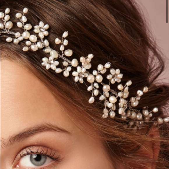 Twigs & Honey (BHLDN) PEARLY DREAMS, Freshwater Pearls Bridal Halo main image 8